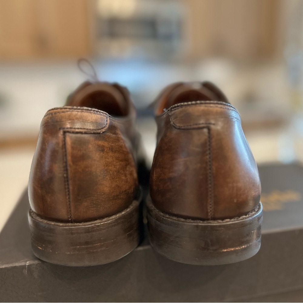 Allen Edmonds Dark Brown Leather Oxfords - Picture 4 of 8